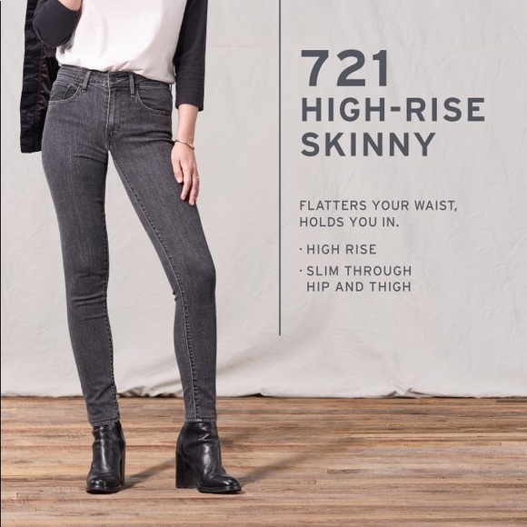 LEVIS 721 distressed skinny jeans - Picture 2 of 4